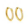 Celeste Pavé Huggie Hoops