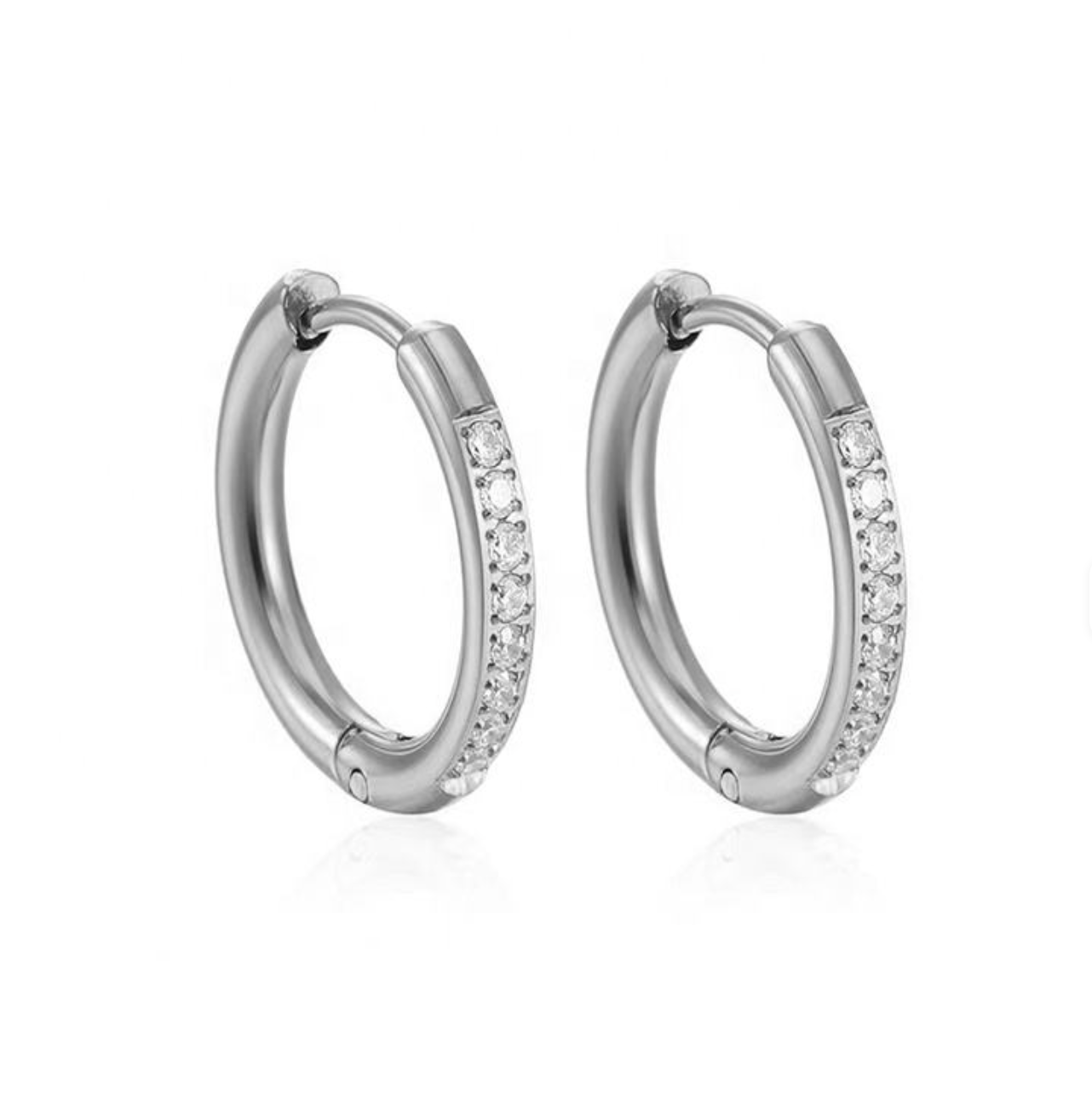 Celeste Pavé Huggie Hoops