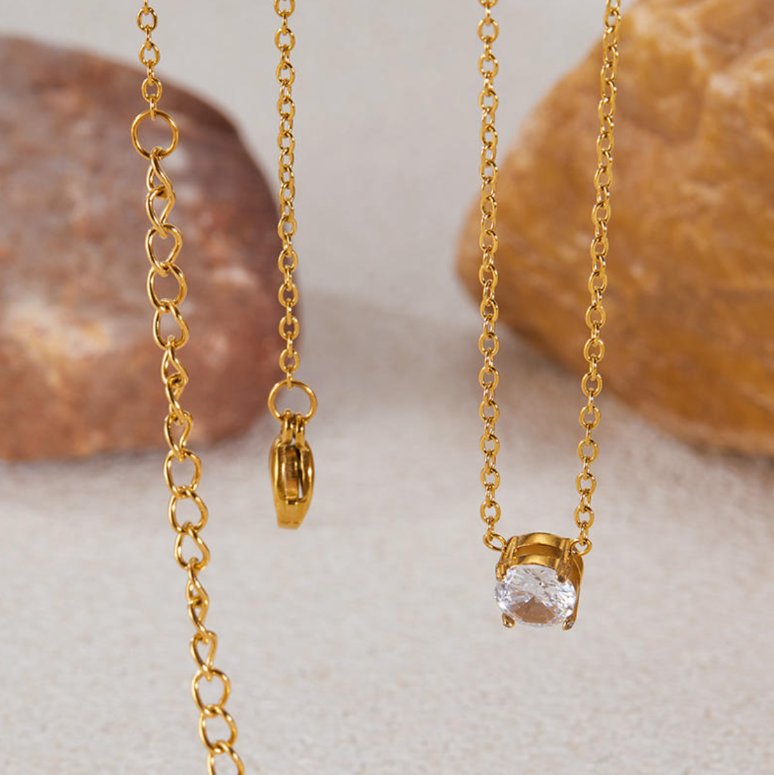 Clara Solitaire Zirconia Necklace