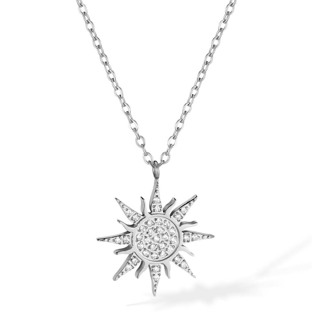 Solstice Pavé Sunburst Pendant