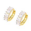 Lumina Radiant Square Zirconia Hoops